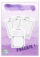 Vorschau - Arbeitsblätter - FREEBIE: spielerisch Rechnen im ZR 20 - Deckblatt
