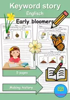 Vorschau - Unterrichtsreihen - Frühblüher / Early Bloomer: word story / Reizwortgeschichten (Englisch) - Deckblatt