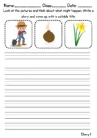 Vorschau - Unterrichtsreihen - Frühblüher / Early Bloomer: word story / Reizwortgeschichten (Englisch) - Seite 1