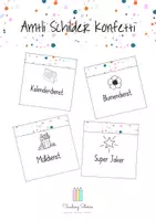 Vorschau - Präsentationen/Tafelbilder - Ämtli- / Dienst-Schilder Konfetti - Deckblatt