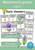 Vorschau - Spiele - Bewegungsspiel: Frühblüher / Early Bloomer - Englisch - Deckblatt