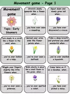 Vorschau - Spiele - Bewegungsspiel: Frühblüher / Early Bloomer - Englisch - Seite 1