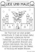 Vorschau - Arbeitsblätter - Burgen – Lesemalblatt Klasse 1/2 - Seite 3