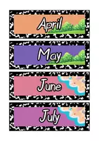 Προεπισκόπηση - Φύλλα εργασίας - Classroom decoration. Months of the year. Seasons. Students’ birthdays. - Σελίδα 1
