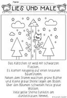Vorschau - Arbeitsblätter - Lesemalblatt - Katzen - Seite 3