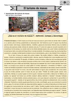 Vorschau - Unterrichtsreihen - El turismo de masas (Grundlagenmaterial) - Deckblatt