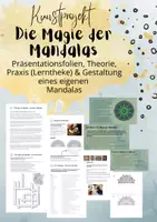 Vorschau - Arbeitsblätter - Die Magie der Mandalas - Lerntheke - Kunstprojekt - Theorie & Praxis - Deckblatt