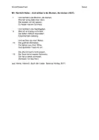 Vorschau - Klassenarbeiten - Klausur/ Klassenarbeit Lyrik der Romantik: Heine "Und wüßten's die Blumen" inkl. EWH & Lösung - Seite 1