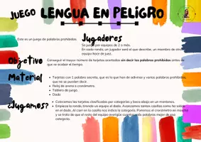 Vista previa - Juegos / Gamificación - JUEGO LENGUA: LENGUA EN PELIGRO, JUEGO DE RETOS - página 3