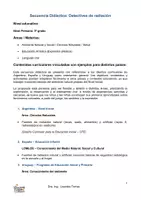 Vista previa - Unidades / Secuencias / Situaciones de Aprendizaje - SEc. didáctica 5º grado - Detectives de radiación - página 1