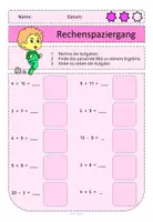 Vorschau - Arbeitsblätter - Rechenspaziergang Obst im ZR bis 20 - Seite 2