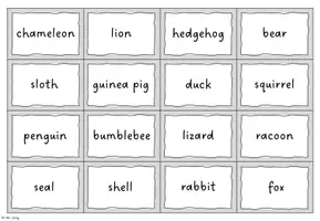 Vorschau - Spiele - Animals - Bild- und Wortkarten - Seite 2