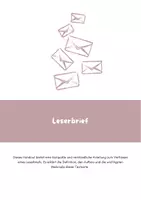 Vorschau - Merkblätter - Leserbrief - Deckblatt