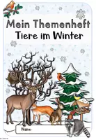 Vorschau - Arbeitsblätter - Tiere im Winter: Titelseite für das Themenheft - Seite 2