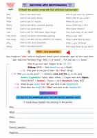 Vorschau - Arbeitsblätter - Questions with Question Words (present simple edition) - Seite 1