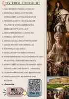 Vorschau - Unterrichtsreihen - Übersicht zur Unterrichtseinheit rundum Absolutismus (Klasse 7 8 9) - Deckblatt