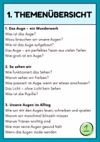 Vorschau - Unterrichtsreihen - XXL Paket - Das Auge - 30 Sachtexte + je 3 Fragen - Seite 1