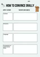 Vorschau - Arbeitsblätter - How to convince orally – Speech analysis - Deckblatt