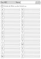 Vorschau - Stationenlernen - Komplettpaket - ABC / Alphabet inklusive Bastelvorlage und Lesespiel - Seite 3