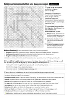 Vorschau - Arbeitsblätter - Religiöse Gruppierungen: Einordnung von Sekten & Religionen - Seite 1