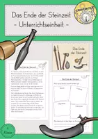 Vorschau - Arbeitsblätter - Ende der Steinzeit Unterrichtseinheit - Deckblatt