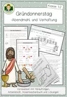 Vorschau - Stundenentwürfe - Gründonnerstag- Abendmahl und Verhaftung Jesu (Klasse 1-2) - Seite 1