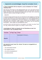 Vorschau - Arbeitsblätter - Hauptteil schreiben_Wintergeschichte - Seite 1
