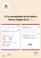 Vorschau - Arbeitsblätter - ☀️ Le vocabulaire de la météo: Sonne, Regen & Gefühle (A1) - Deckblatt