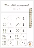 Vorschau - Spiele - Was gehört zusammen? Zahlenraum 10 - Deckblatt