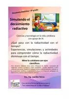 Vista previa - Unidades / Secuencias / Situaciones de Aprendizaje - Sec. didáctica 6º grado - Simulando el decaimiento radiactivo - Portada