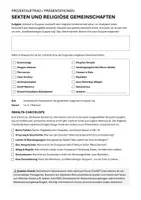 Vorschau - Arbeitsblätter - Materialpaket Sekten & religiöse Sondergemeinschaften - Seite 1