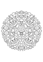 Vorschau - Mal- und Bastelvorlagen - Mandalas, Ausmalbilder: Fasching. Karneval. Fasnacht. Malvorlage. Kunst - Seite 1