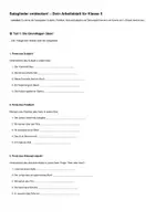 Vorschau - Arbeitsblätter - Grammatik Deutsch Klasse 5 6 Materialpaket - Seite 1