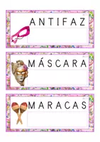 Vista previa - Tarjetas / Manipulativos - Lecto-escritura MAYÚSCULA (carnaval) - Portada