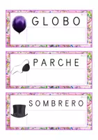 Vista previa - Tarjetas / Manipulativos - Lecto-escritura MAYÚSCULA (carnaval) - página 2