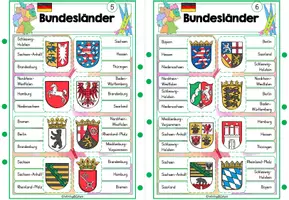 Vorschau - Stationenlernen - Deutschland | Bundesländer | Klammerkarten | Freiarbeit - Seite 3