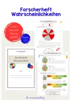 Vorschau - Arbeitsblätter - Forscherheft Glücksräder Mathe - Deckblatt