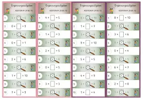 Vorschau - Spiele - Ergänzungsaufgaben im ZR bis 10, 16x Denk-Duett, Addition und Subtraktion - Seite 3