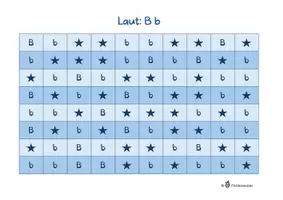 Vorschau - Fördermaterial/Inklusion - Laut-Buchstaben-Zuordnung Bb (gratis Probe) - Deckblatt