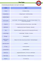 Vorschau - Merkblätter - Tube Sights and Stations - List - Getting Around London - Deckblatt