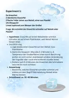 Vorschau - Arbeitsblätter - Experimente mit Eis und Schnee Teil 2 - Seite 1