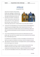 Vorschau - Text - Kurzgeschichte "Stille" (Franziska Dittert) Beziehungen, Familie / Deutsch Klasse 8-9 - Seite 1