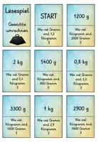 Vorschau - Spiele - Lesespiel Gewichte umrechnen - kg und g - Seite 2