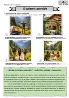 Vorschau - Stundenentwürfe - El turismo sostenible (Grundlagenmaterial) - Deckblatt
