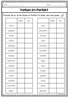 Vorschau - Arbeitsblätter - Verben im Perfekt: Haben oder Sein/ DaZ&DaF/A1-A2 - Seite 2