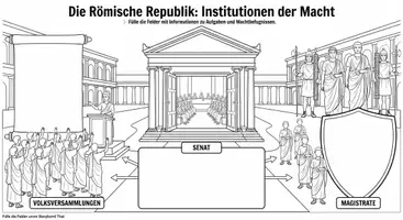 Vorschau - Arbeitsblätter - Wie funktionierte die römische Republik? Senat Volksversammlung Magistrat usw - Seite 1