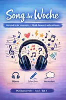Vorschau - Arbeitsblätter - Song der Woche - Ritualisierter Einstieg für den Musikunterricht - Deckblatt