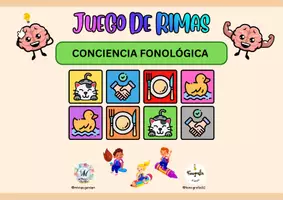 Vista previa - Juegos / Gamificación - Juego de Rimas (Conciencia Fonologica) - Portada
