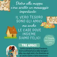 anteprima - Altro tipo di materiale - FRASE DAL MIO LIBRO "STORIA BREVE "TRE AMICI" - Pagina di copertina