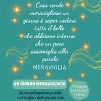 anteprima - Altro tipo di materiale - FRASE DALLE MIE FAVOLE "UN GIORNO MERAVIGLIOSO" - Pagina di copertina